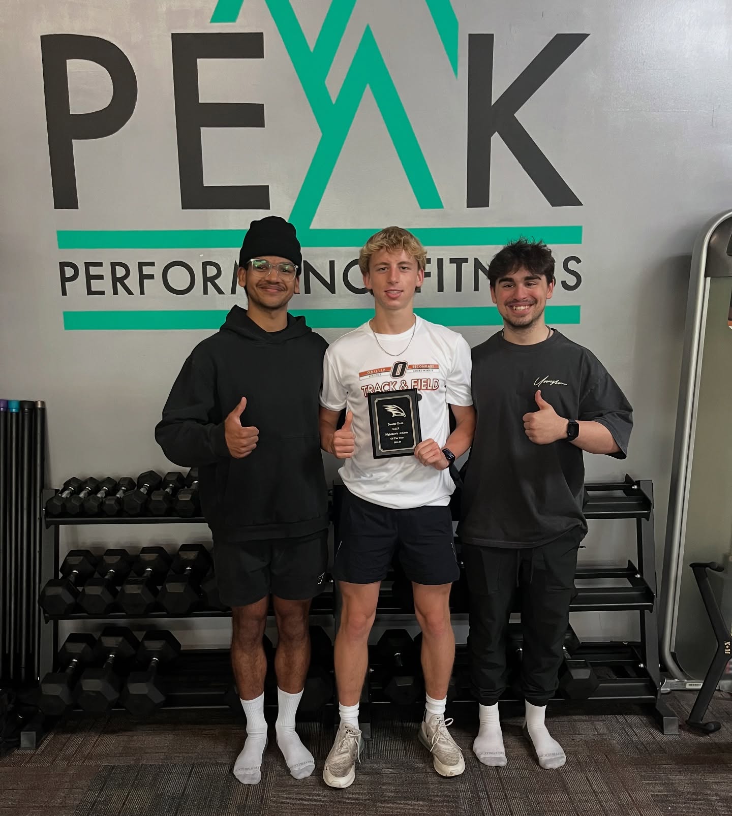 Track & Field athlete of the year with his Peak coaches